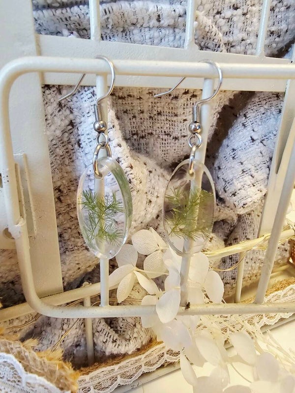 Boucles résines feuillages