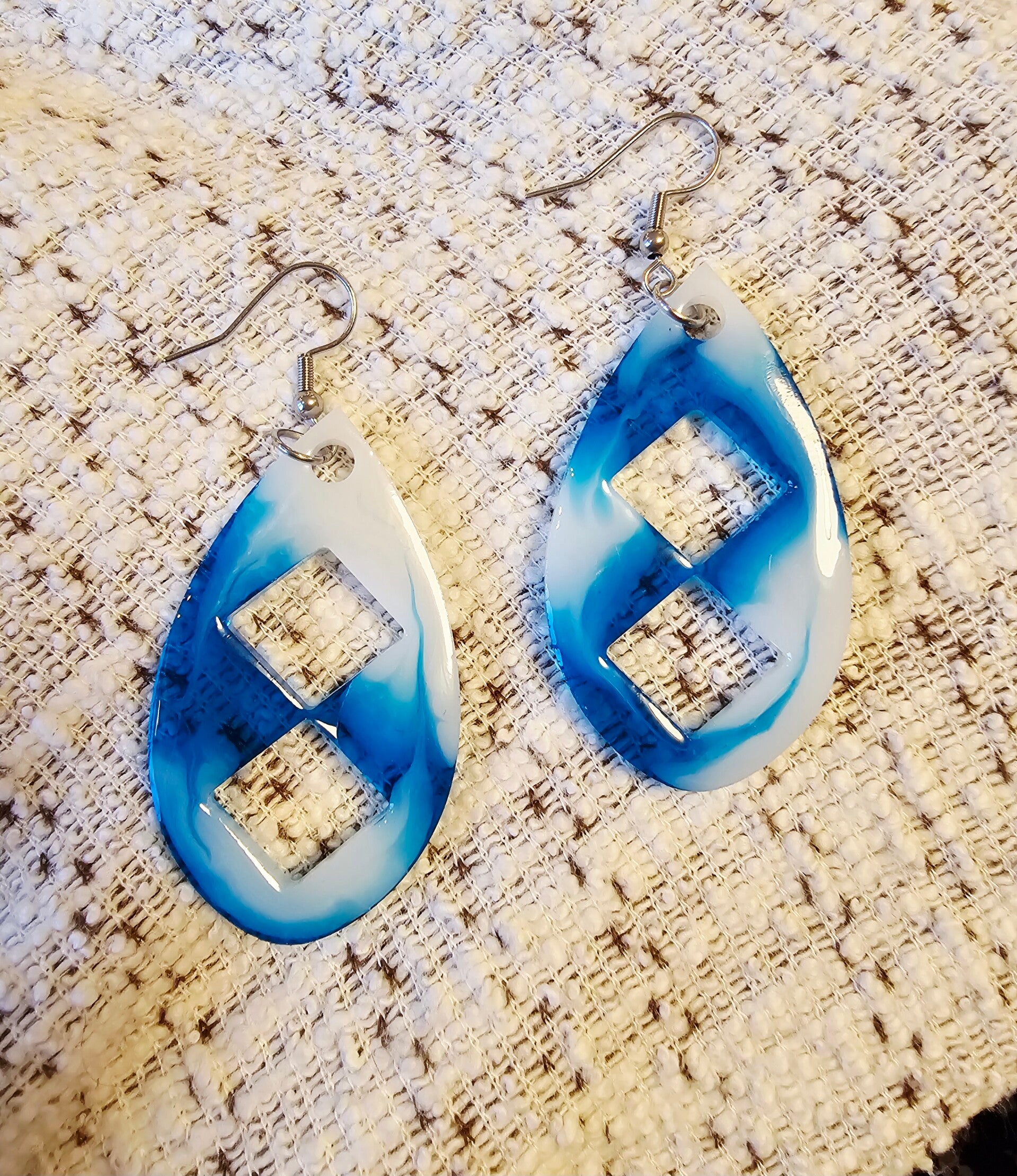Boucles bleues résines