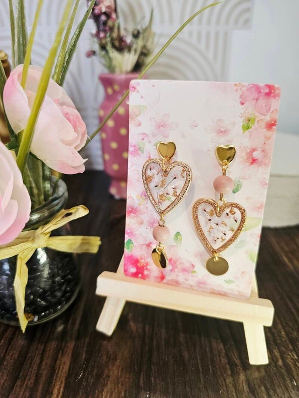 Boucles coeur dépareillées