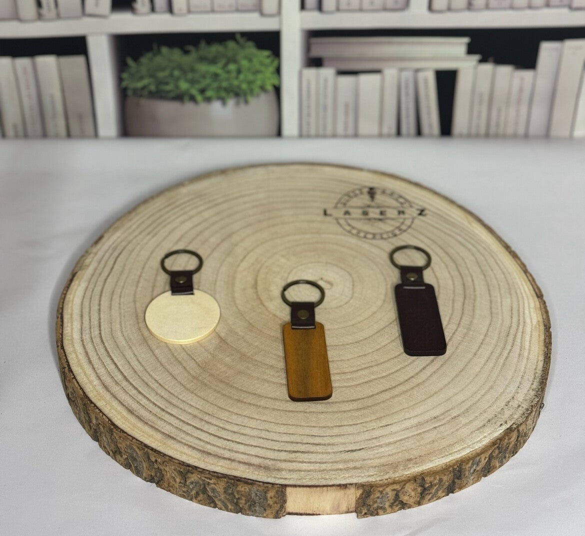 Sleutelhanger hout lux