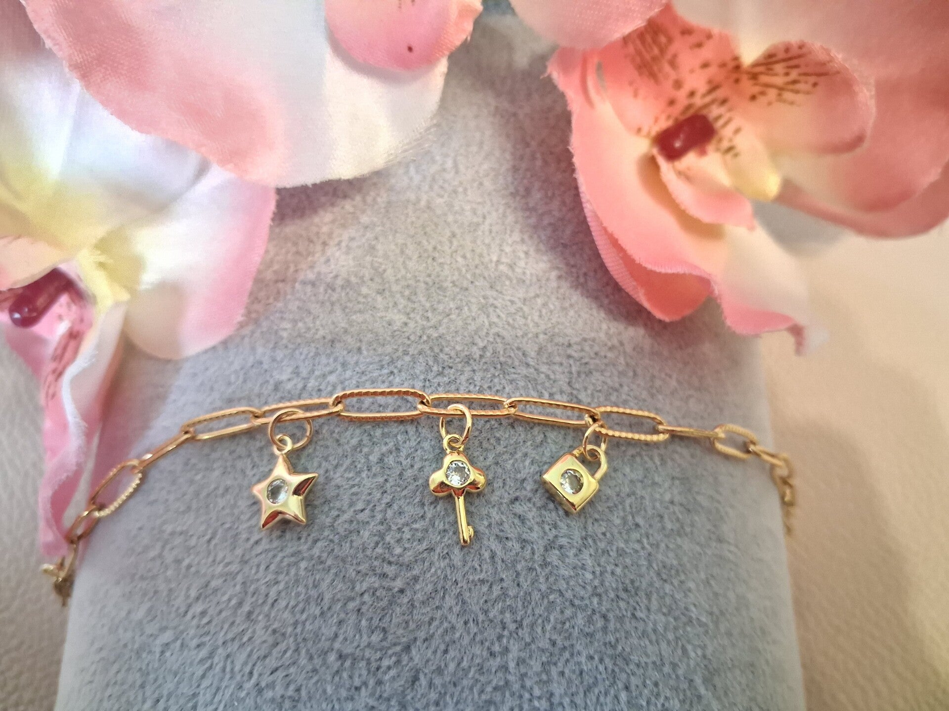 Bracelet Breloques ACIER + laiton