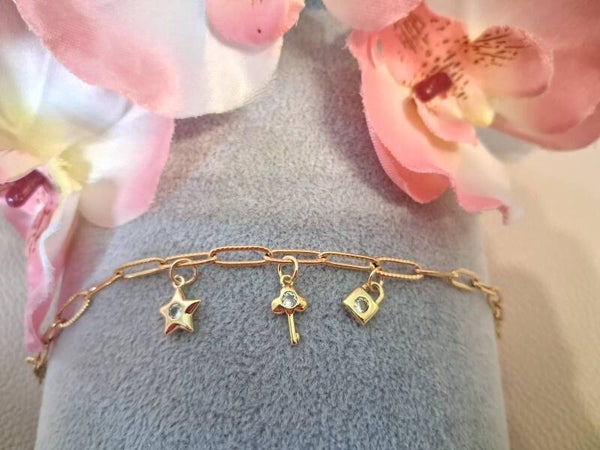 Bracelet Breloques ACIER + laiton