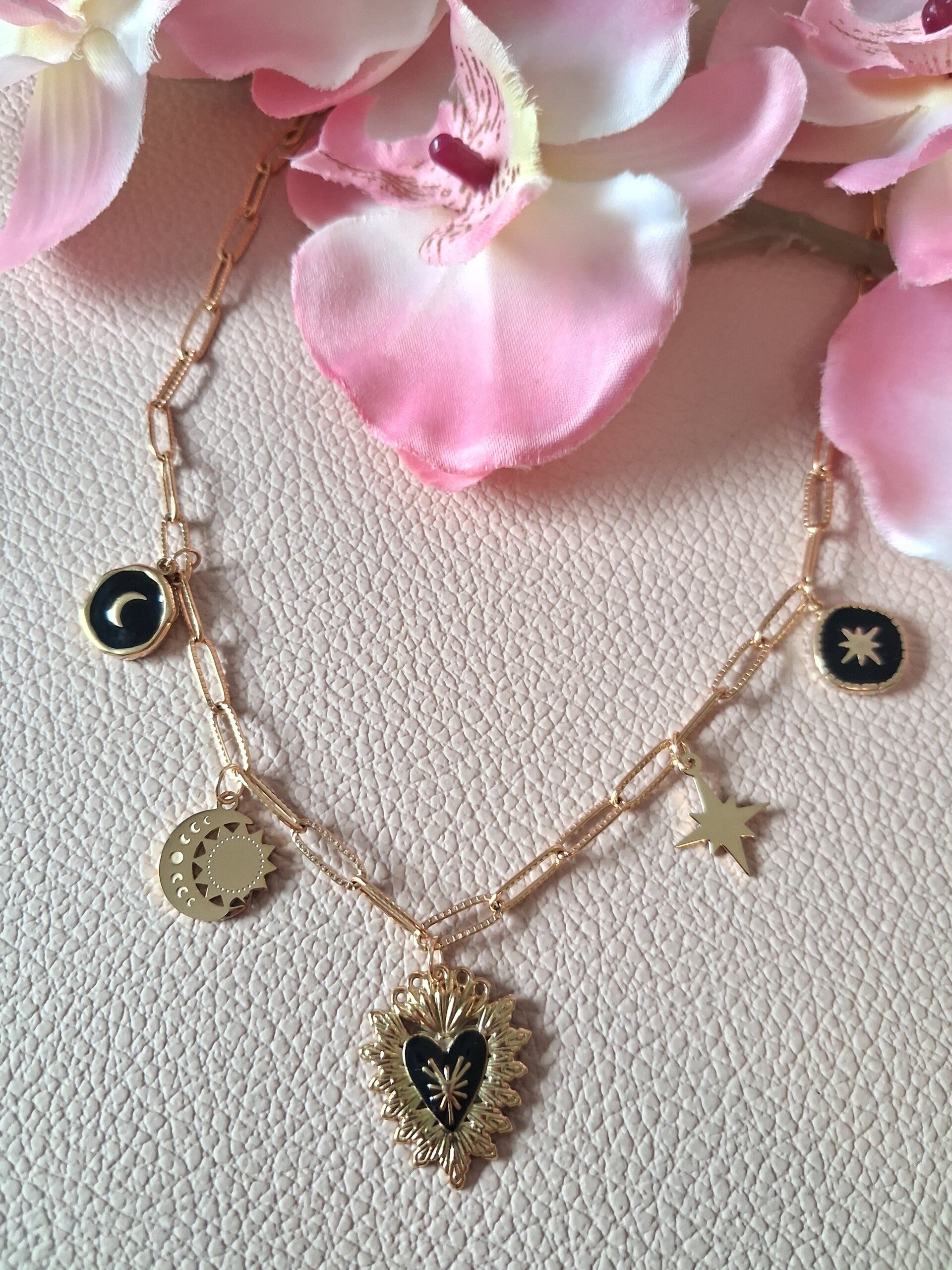 Collier Breloques ACIER