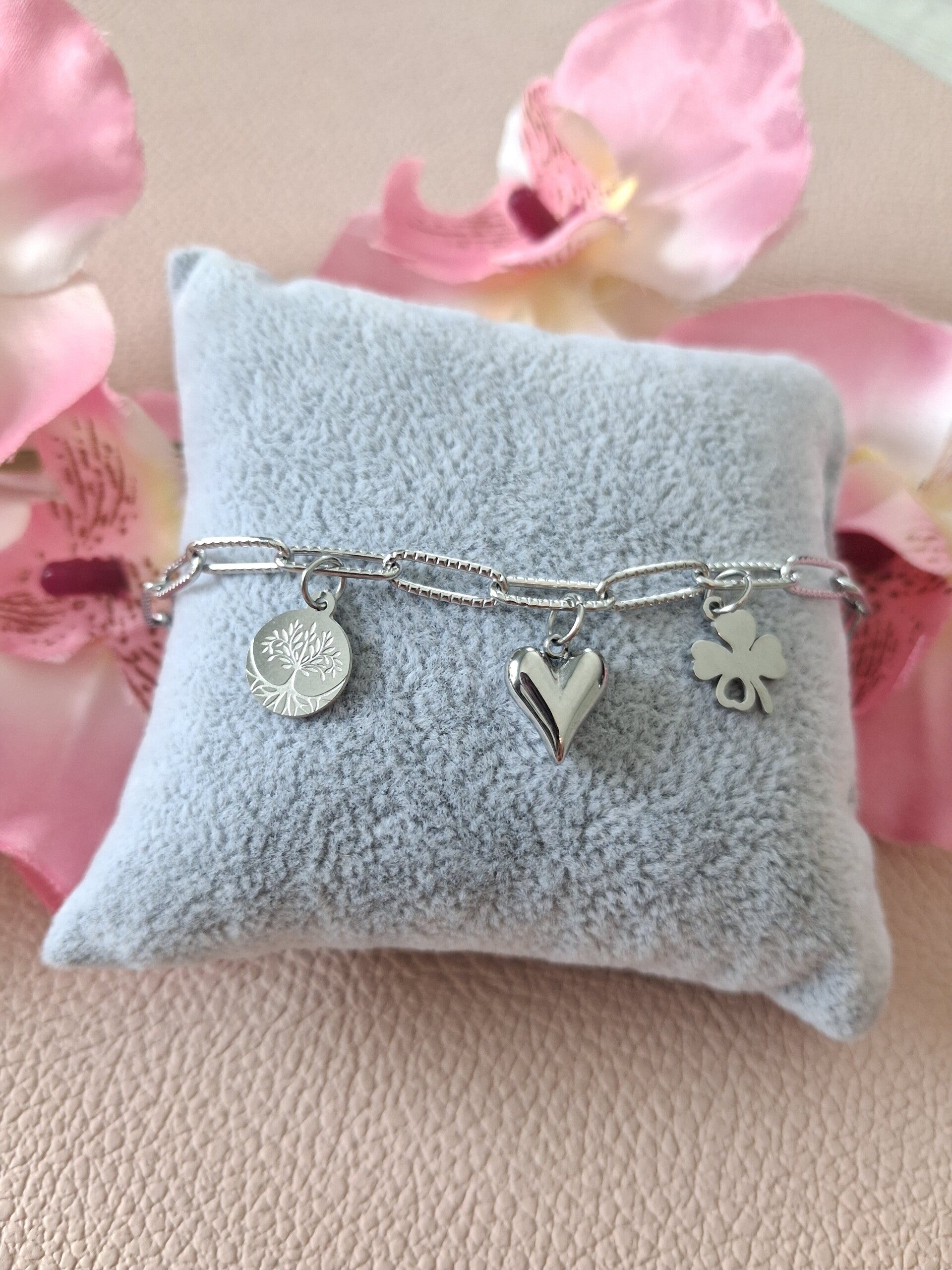 Bracelet Breloques ACIER