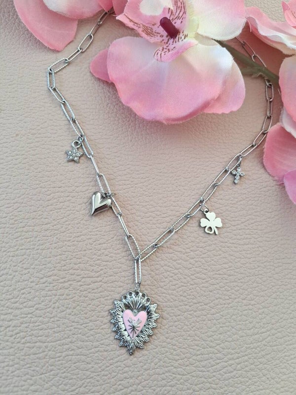 Collier Breloques ACIER