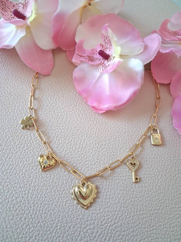Collier Breloques ACIER