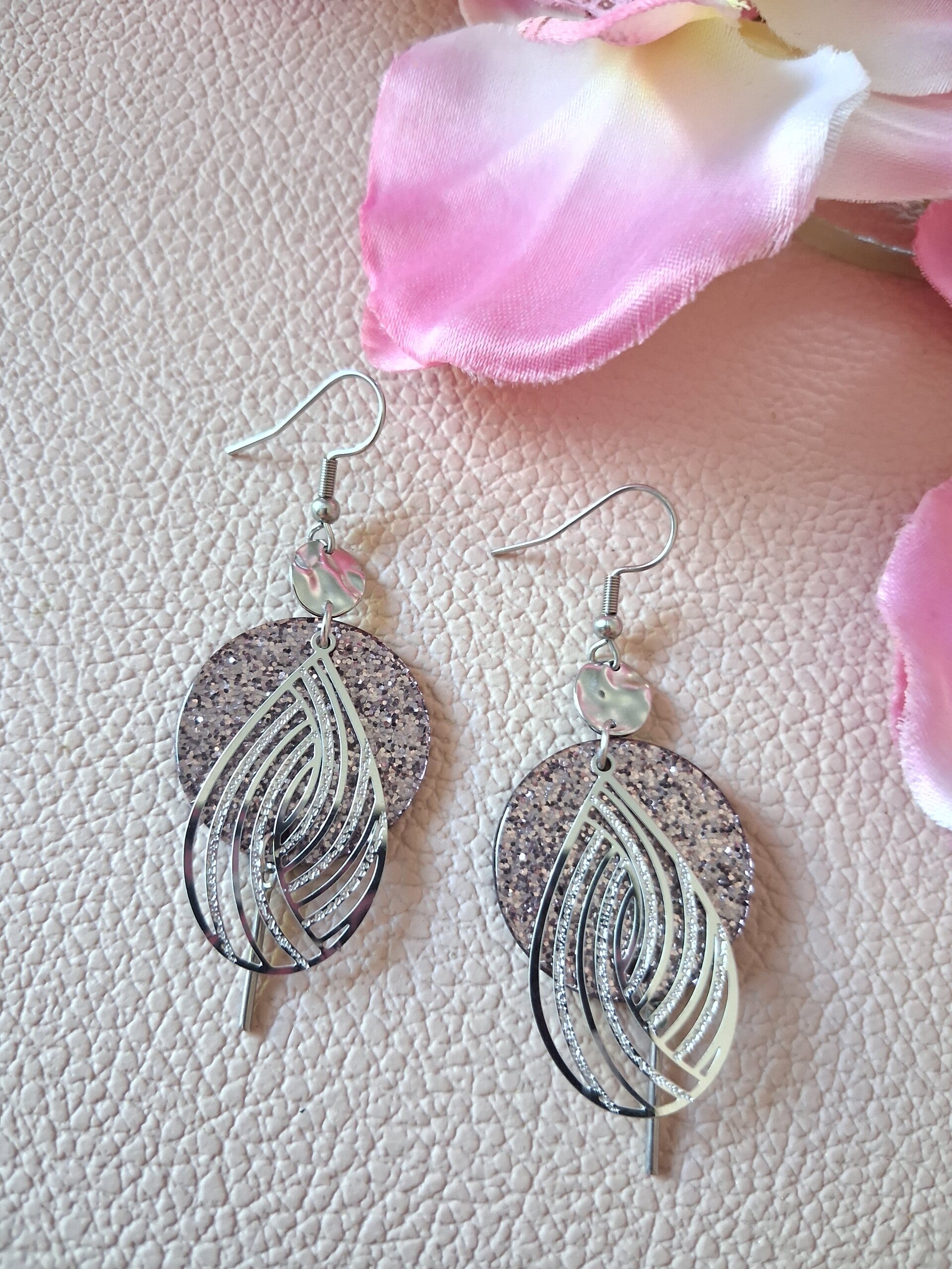 Boucles d’oreilles symétriques - ACIER