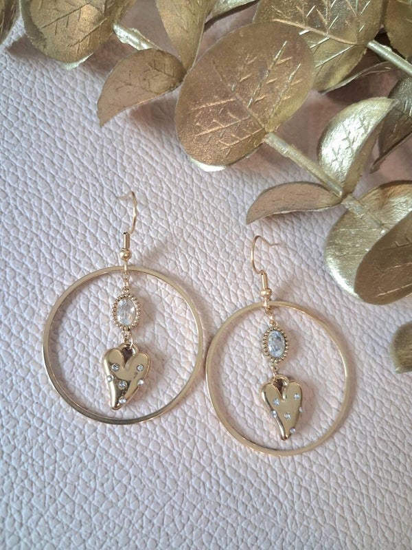 Boucles d’oreilles symétriques Acier