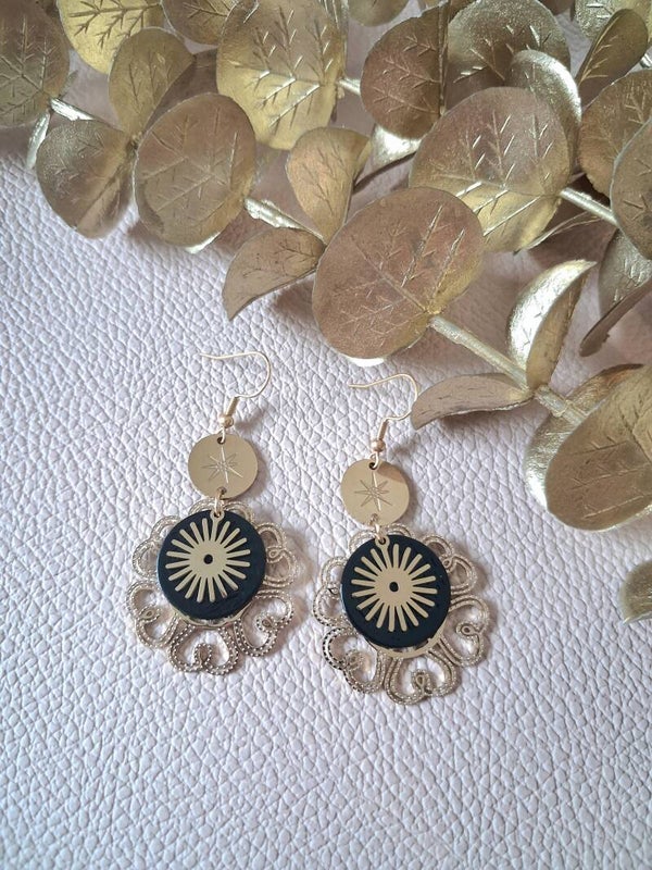 Boucles d’oreilles symétriques Acier