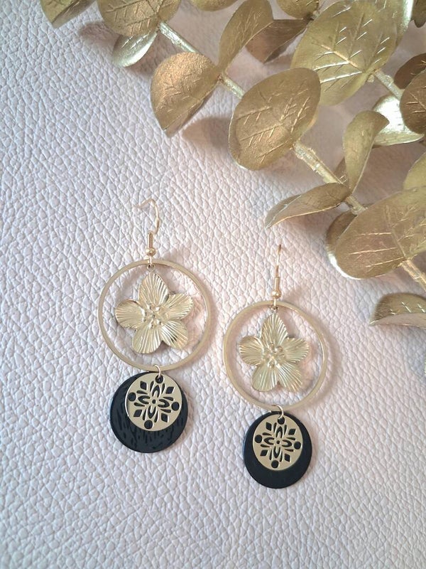 Boucles d’oreilles symétriques Acier