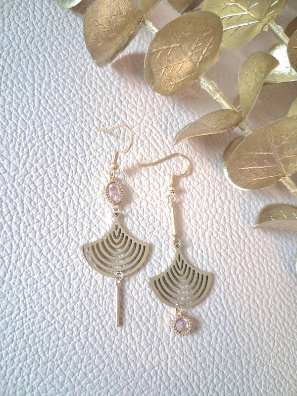 Boucles d’oreilles asymétriques ACIER