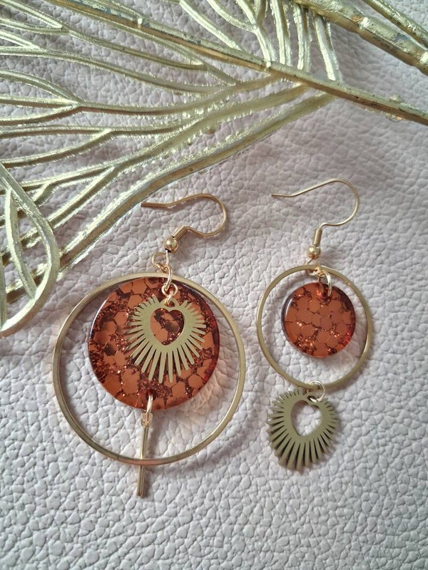 Boucles d’oreilles asymétriques ACIER