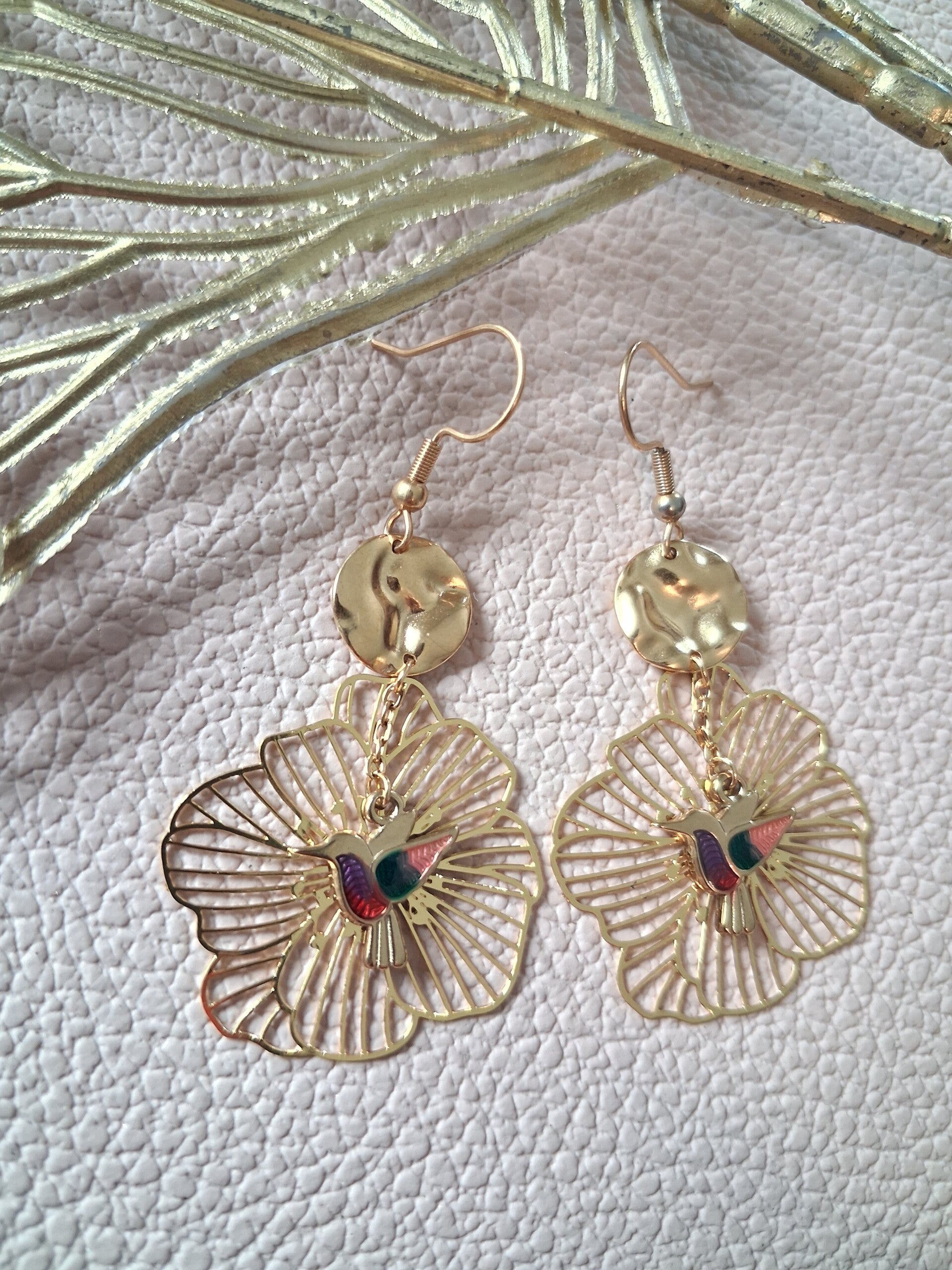 Boucles d’oreilles symétriques ACIER