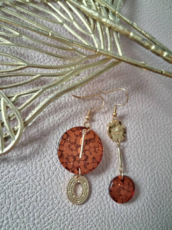 Boucles d’oreilles asymétriques ACIER