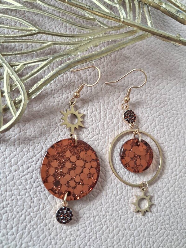 Boucles d’oreilles asymétriques ACIER