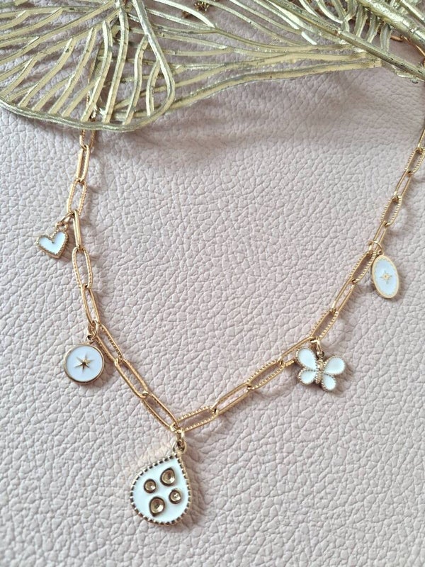 Collier Breloques ACIER