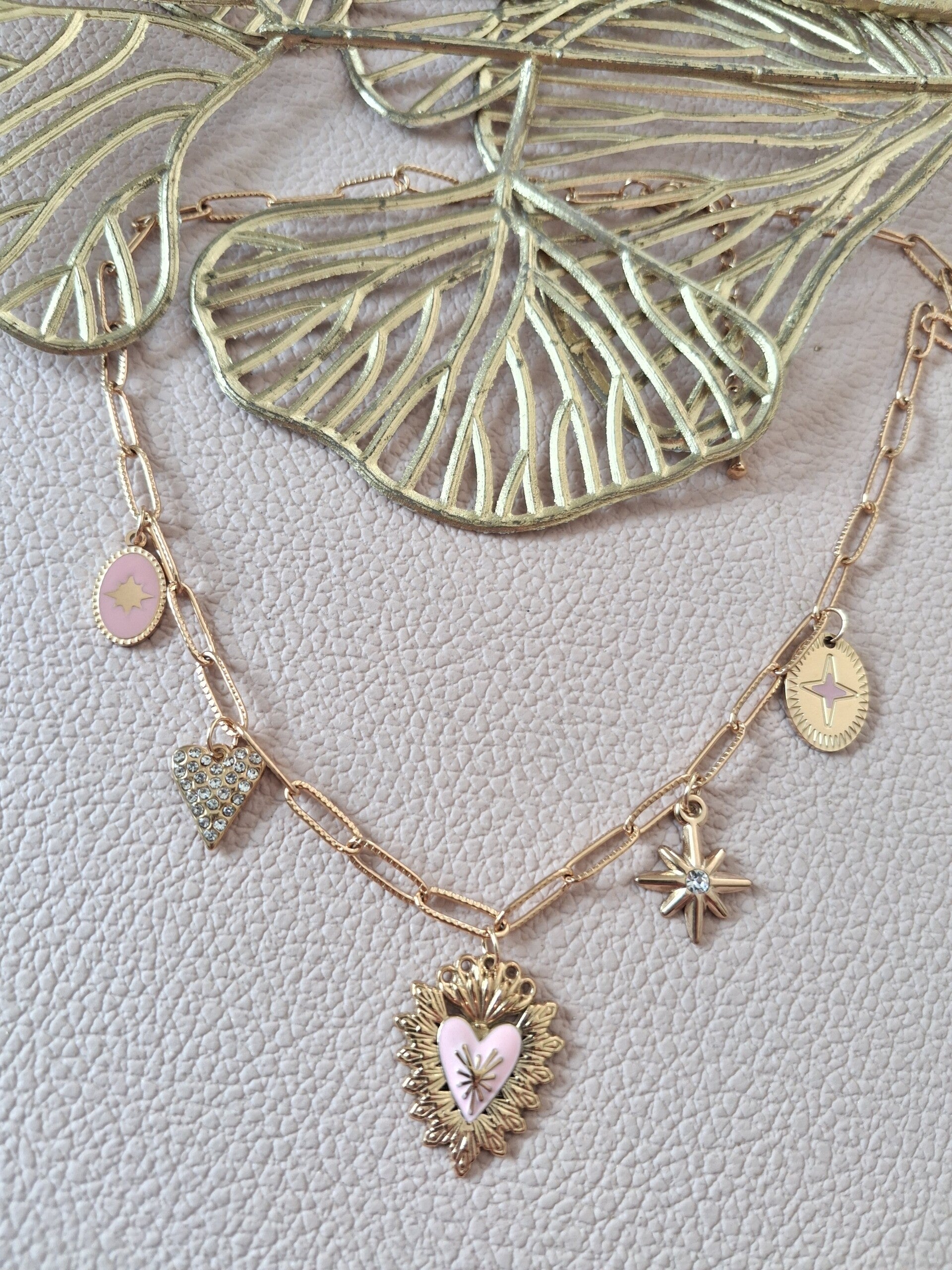 Collier Breloques ACIER