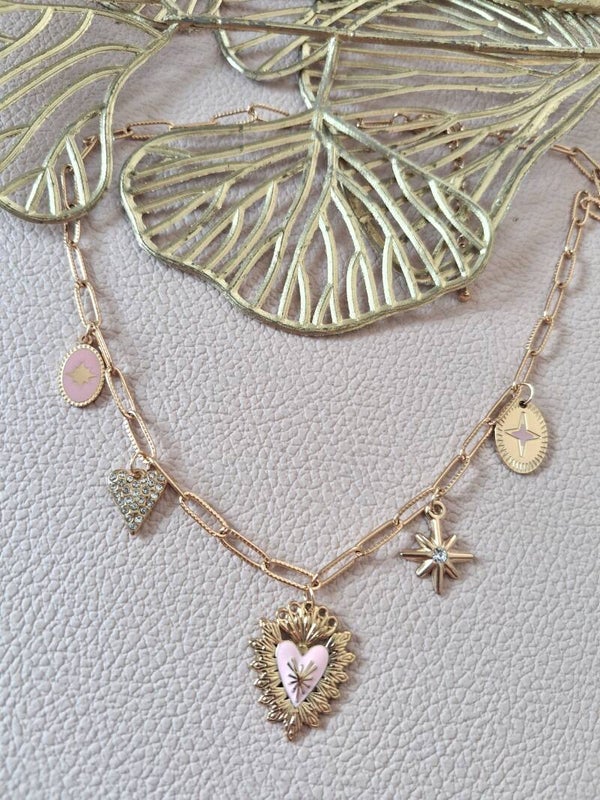 Collier Breloques ACIER
