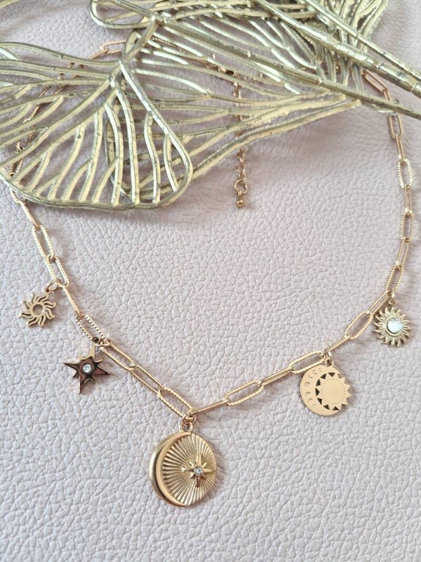 Collier Breloques ACIER