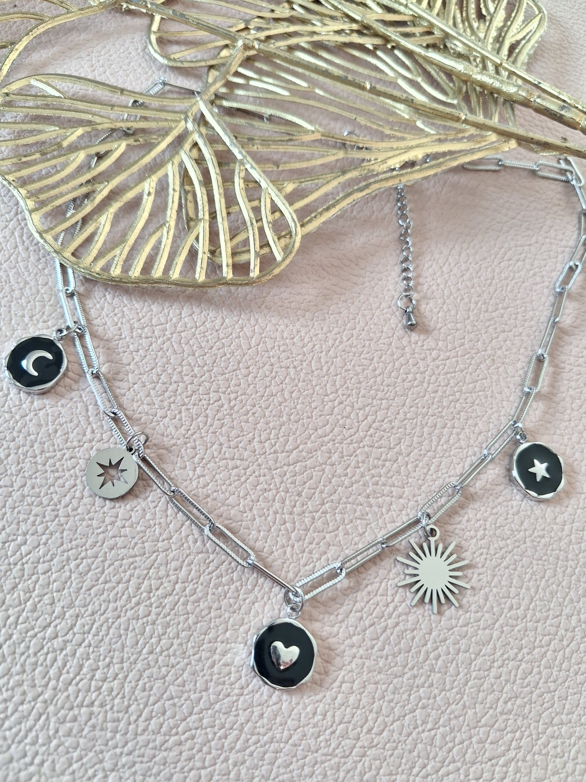 Collier Breloques ACIER