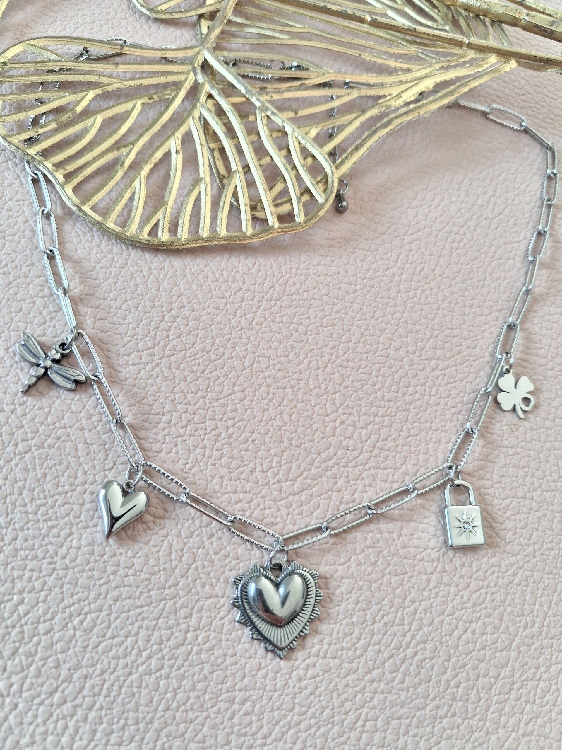Collier Breloques ACIER