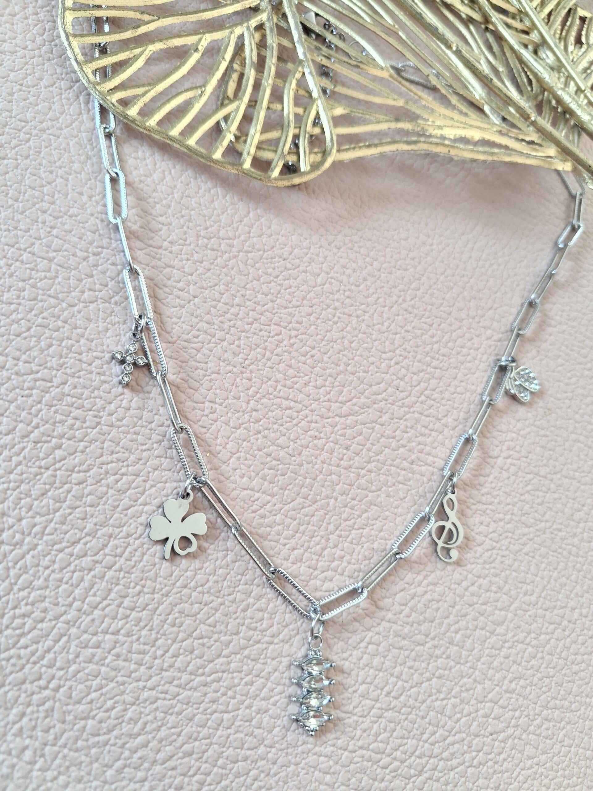 Collier Breloques ACIER