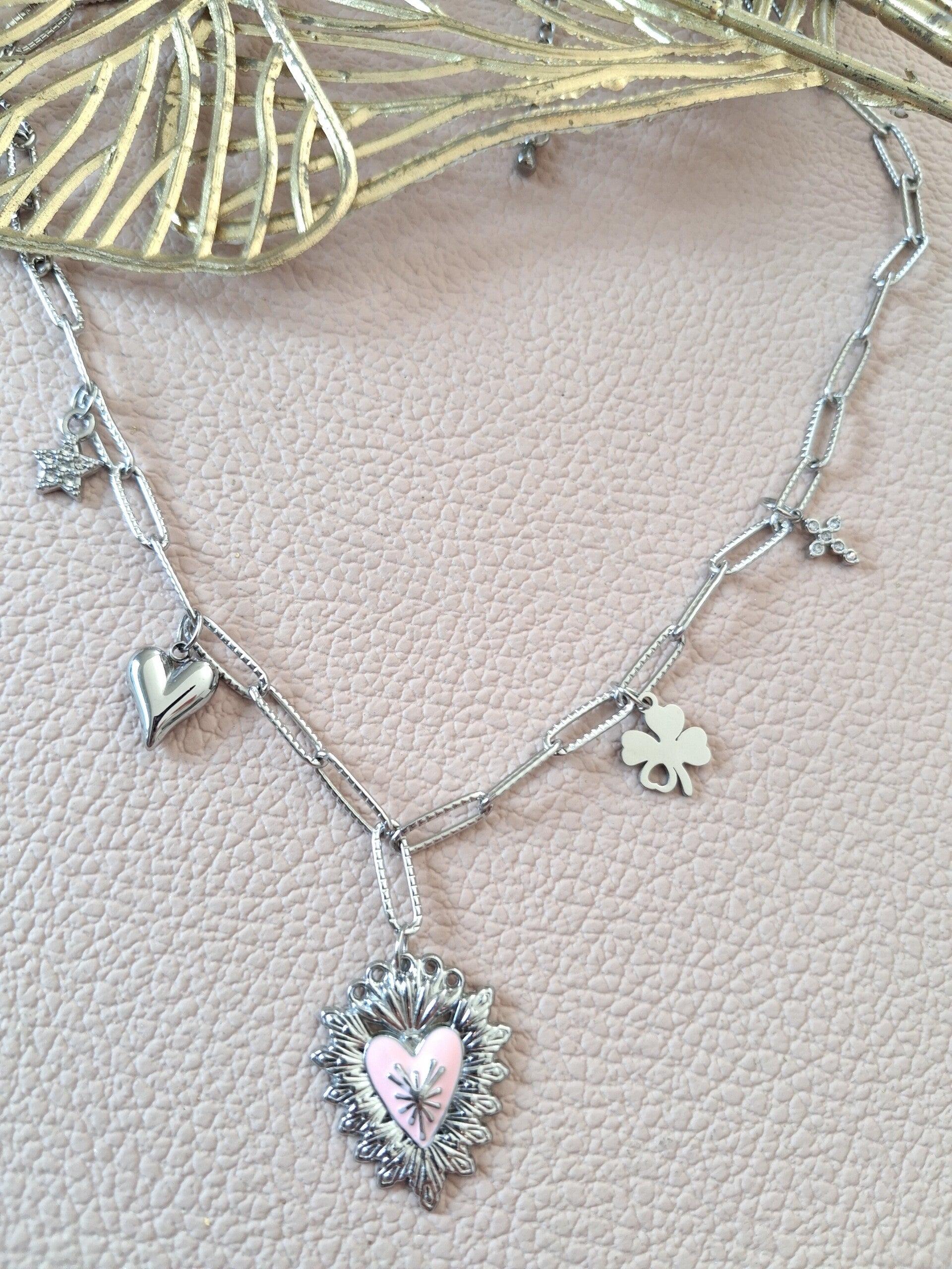 Collier Breloques ACIER