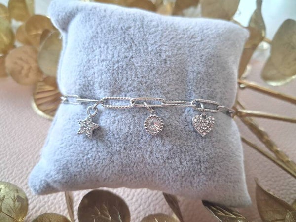 Bracelet Breloques ACIER