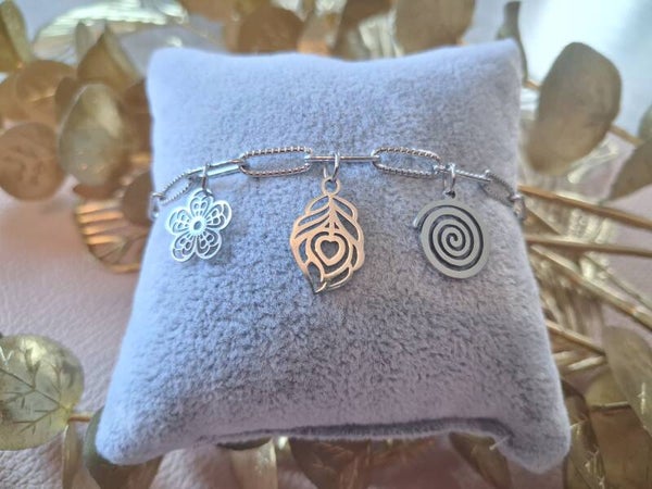 Bracelet Breloques ACIER