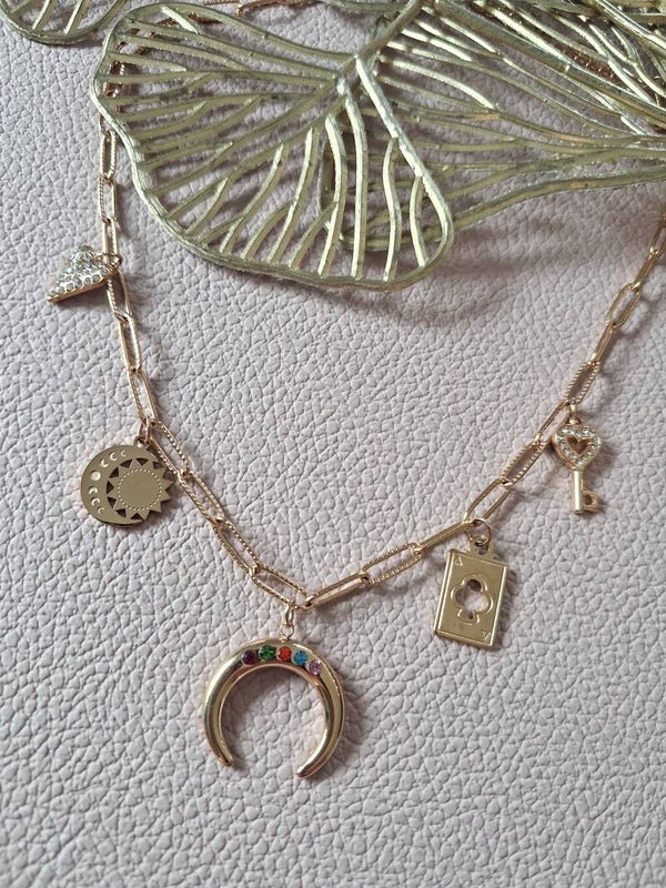 Collier Breloques ACIER