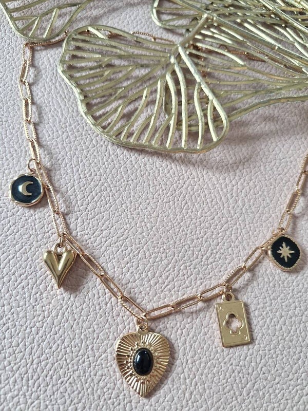 Collier Breloques ACIER