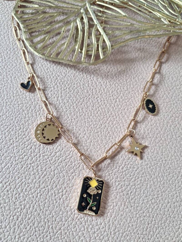 Collier Breloques ACIER