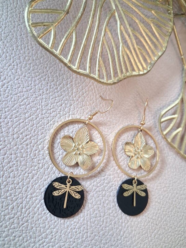 Boucles d’oreilles symétriques ACIER