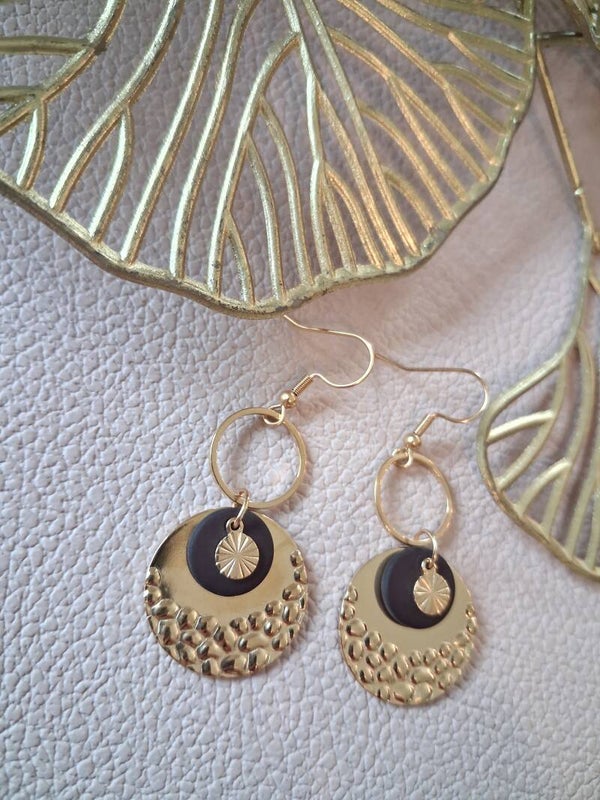 Boucles d’oreilles symétriques ACIER