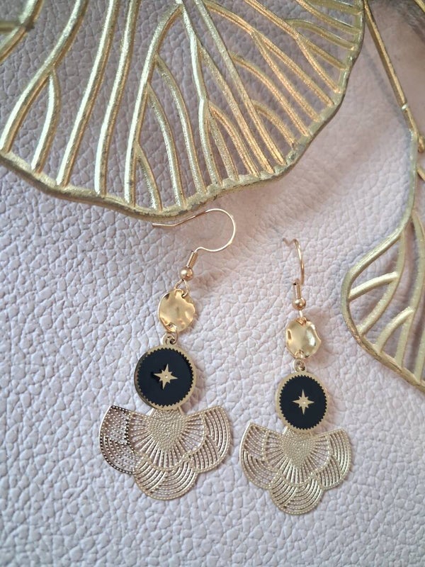 Boucles d’oreilles symétriques ACIER