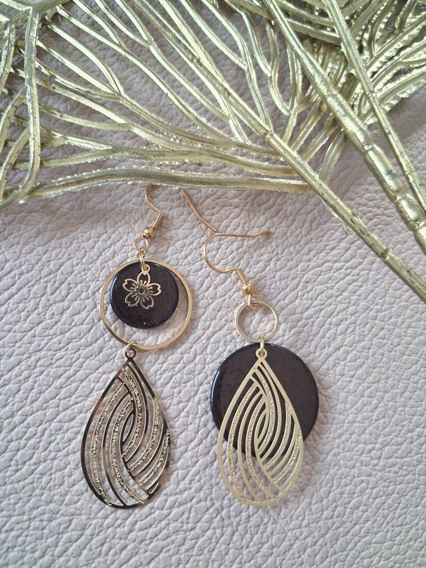 Boucles d’oreilles asymétriques ACIER