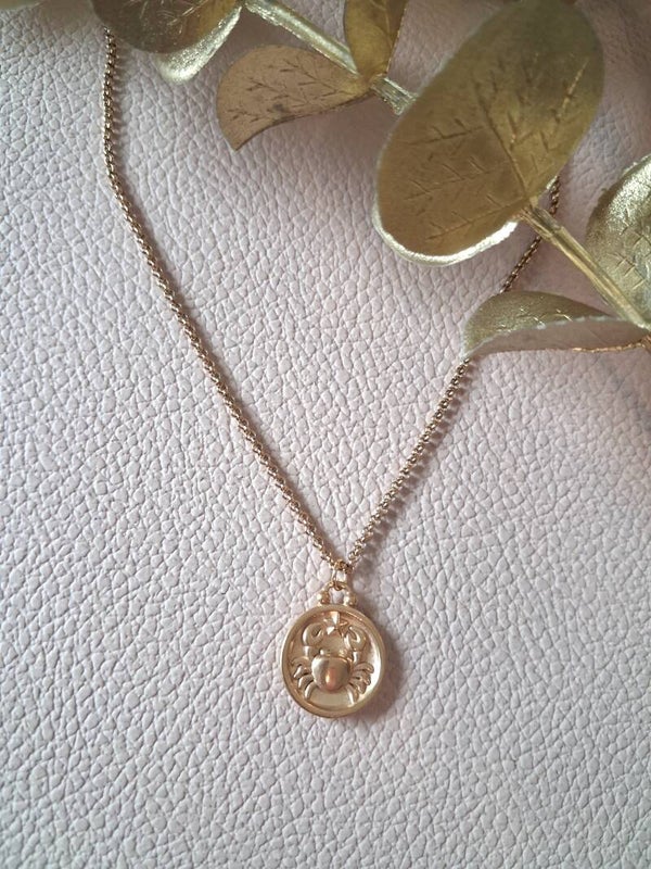 Collier Cancer recto-verso ACIER