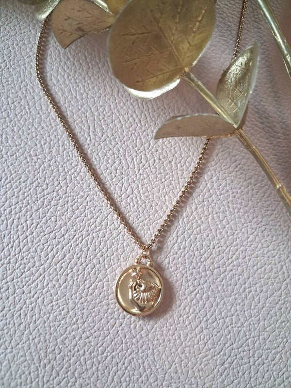 Collier Lion recto-verso ACIER