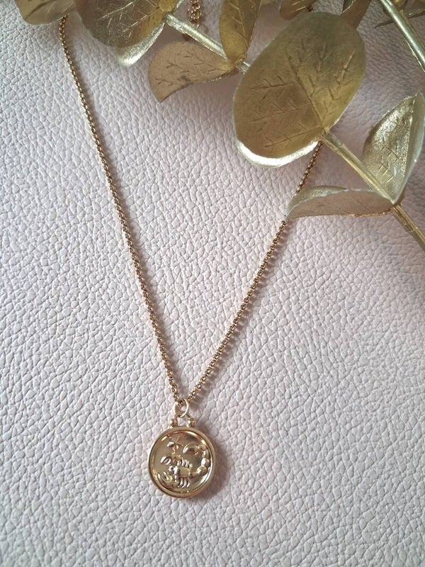 Collier Scorpion recto-verso ACIER
