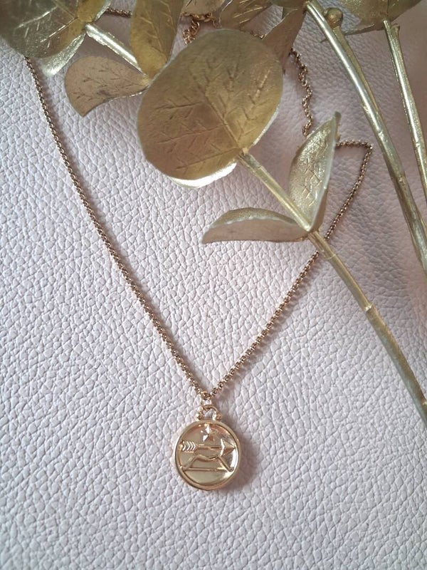 Collier Sagittaire recto-verso ACIER