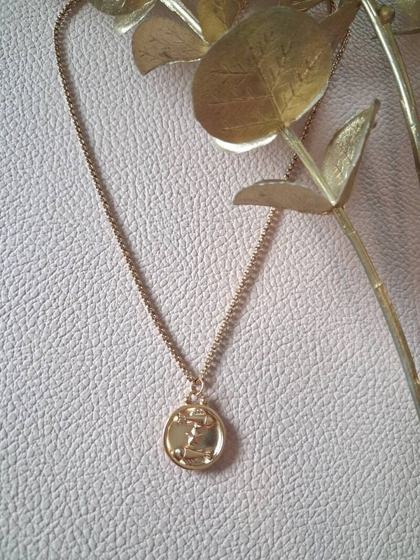 Collier Poisson recto-verso ACIER