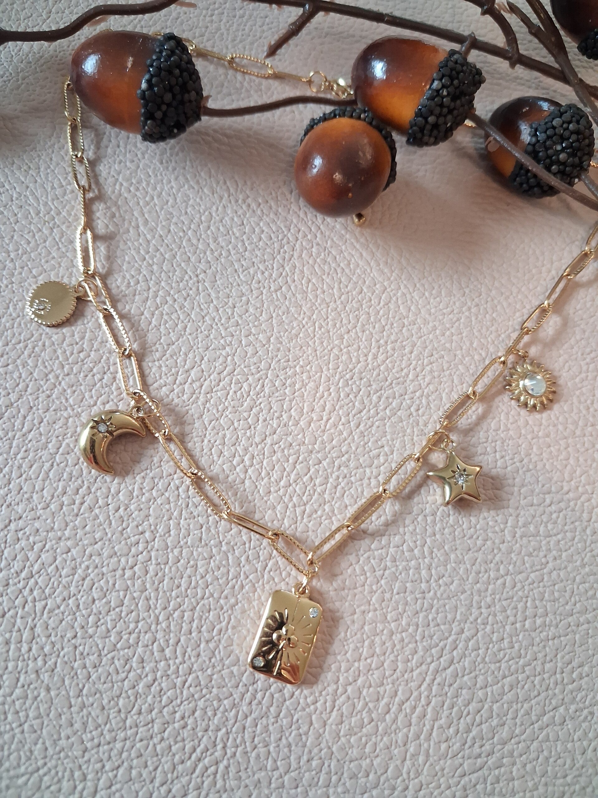 Collier Breloques ACIER