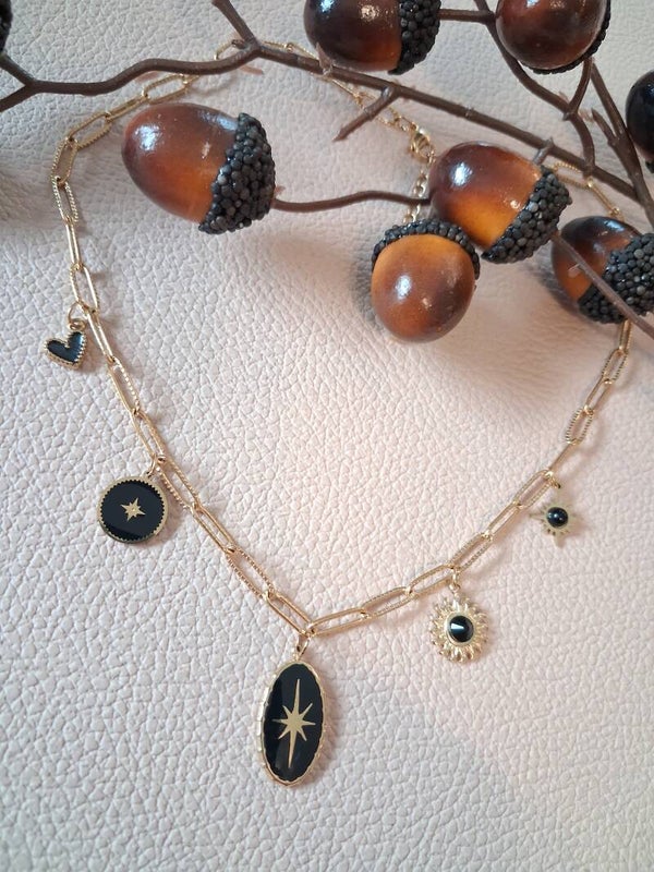 Collier Breloques ACIER