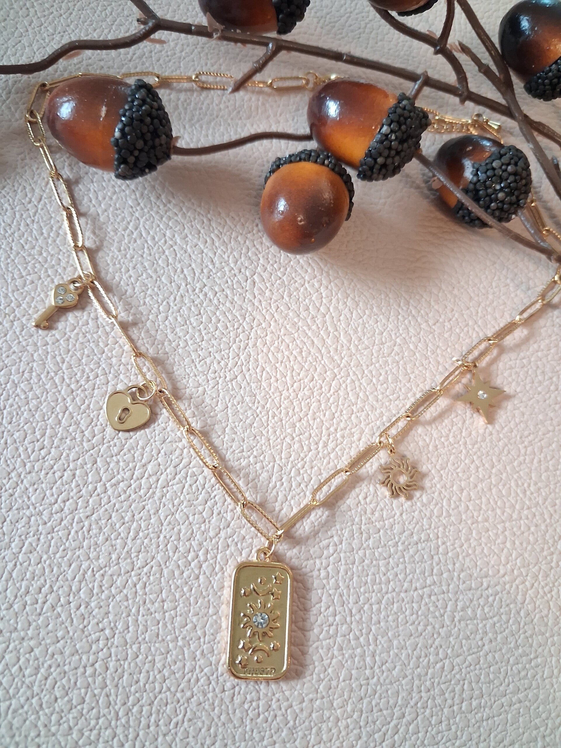 Collier Breloques ACIER