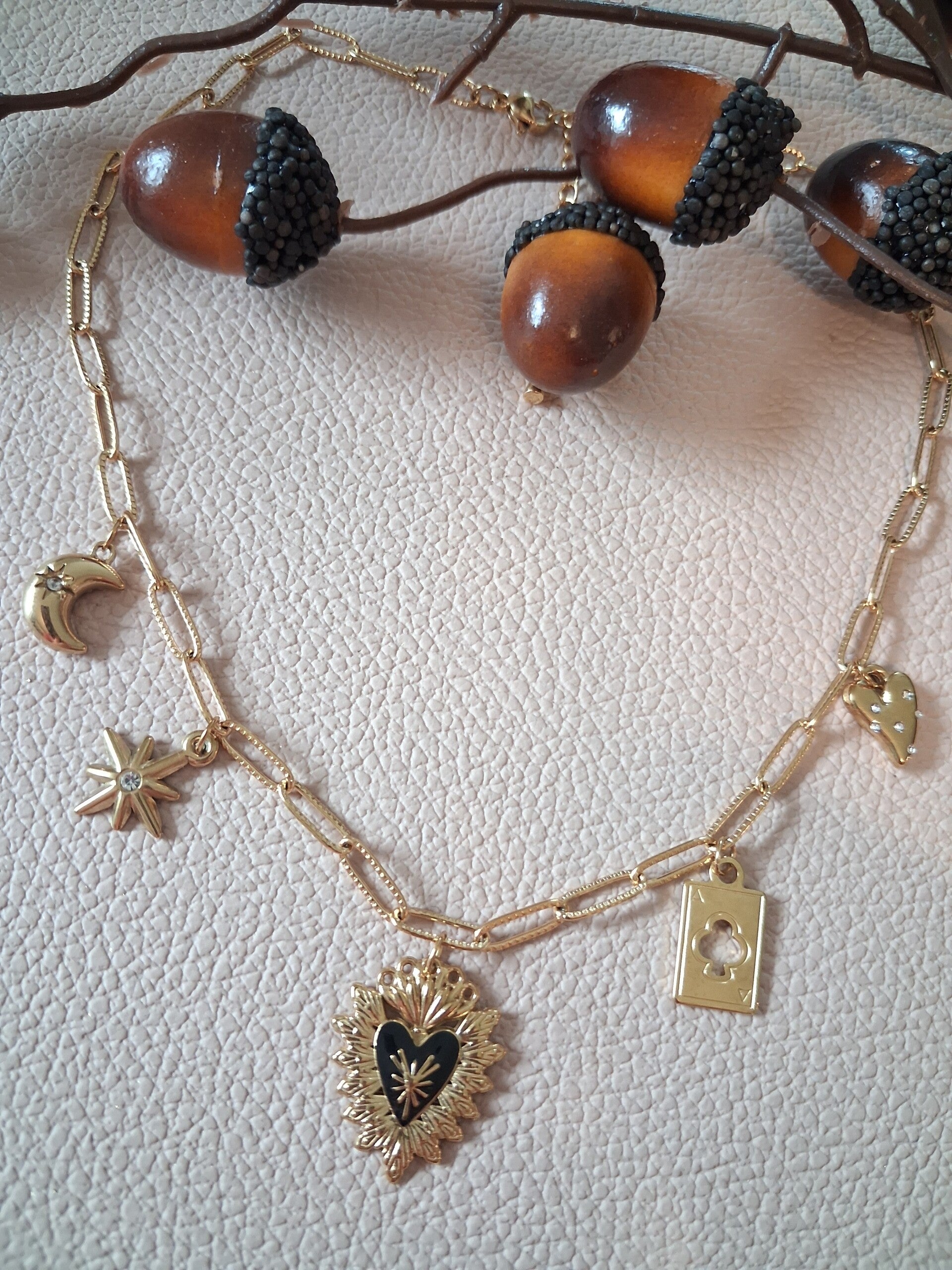 Collier Breloques ACIER