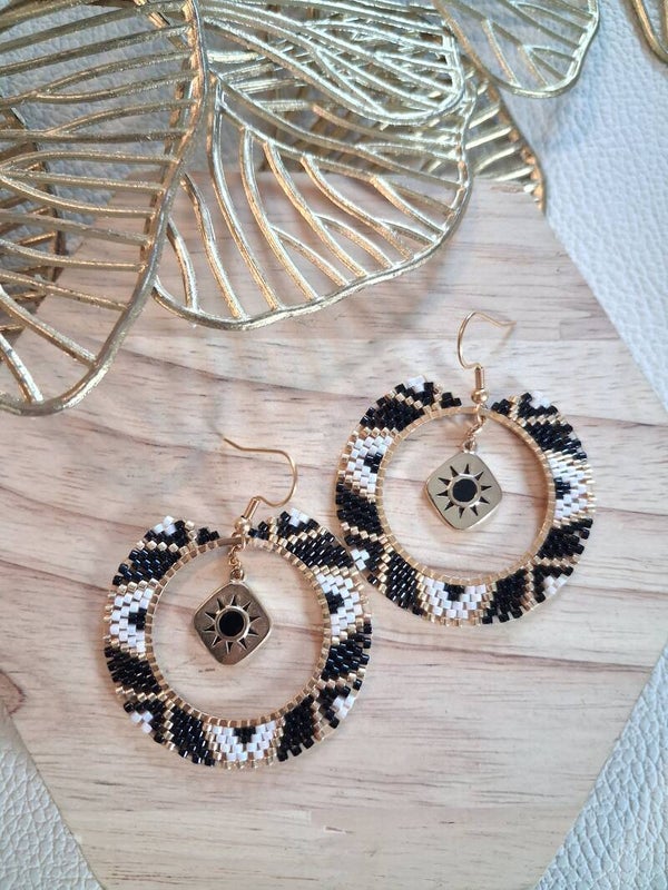 Boucles d’oreilles symétriques - ACIER