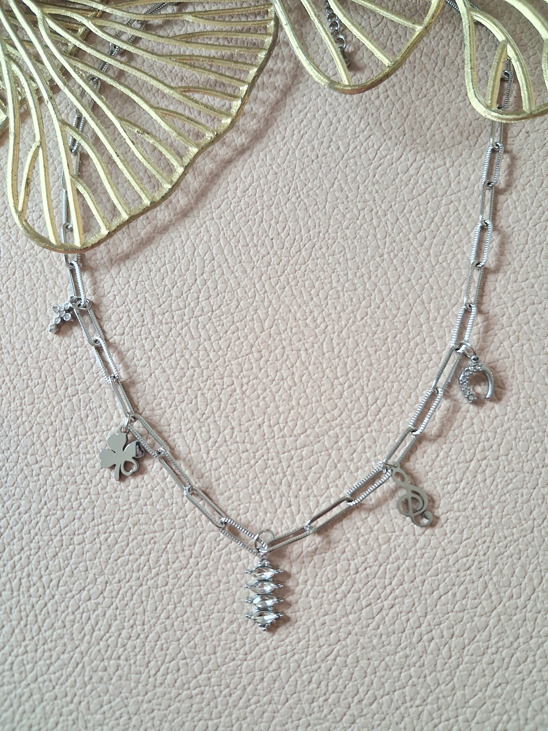 Collier Breloques ACIER