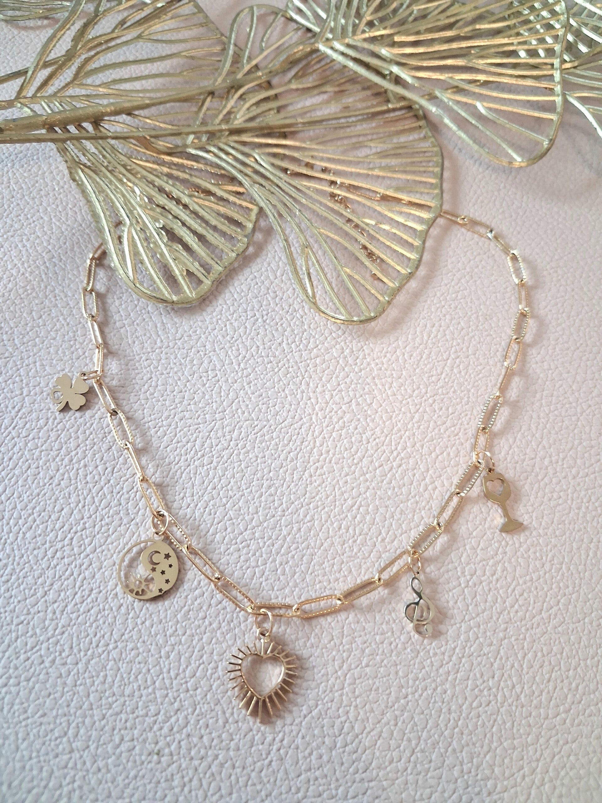 Collier Breloques ACIER