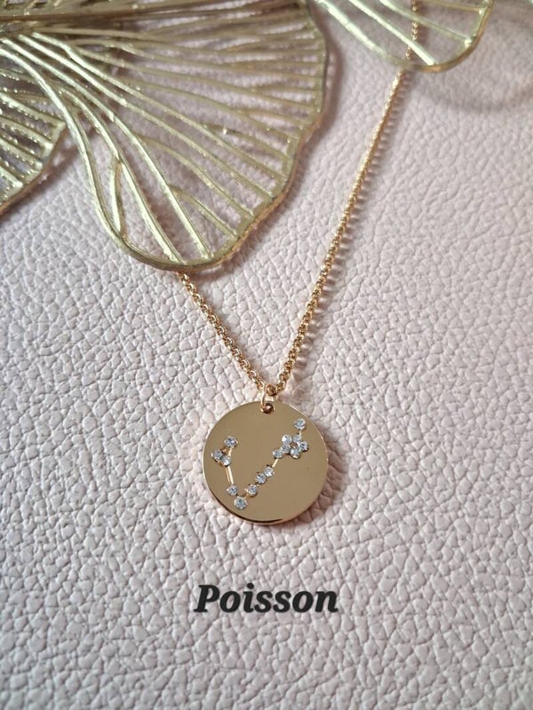Collier Constellation Acier Poisson