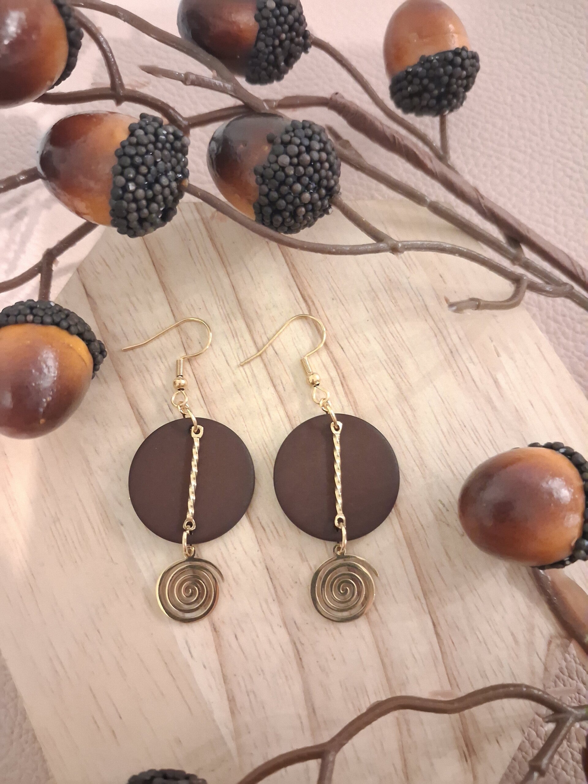 Boucles d’oreilles symétriques - ACIER